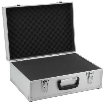 Produktbild von ECI Koffer (LBH) 45x32x17cm Silber Würfelschaum Einlagen