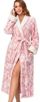 Productafbeelding van Omgoods - Dames Badjas van Zacht Fleece met Shawl Kragen