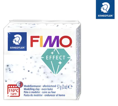 Zdjęcie produktu dla Staedtler FIMO 8010-003, Modelina dla dzieci, Glina, Granit, Biały