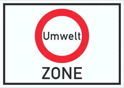 Produktbild von Umweltzone Symbol Schild A4 (210x297mm)