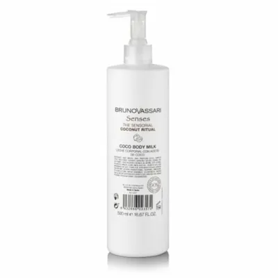Obrázok produktu pre Bruno Vassari, Senses, Kokosový olej, Hydratačné telové mlieko, 500 ml