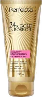 Immagine prodotto di oro 24K e olio di rosa: balsamo rigenerante per il corpo 200ml