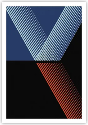 Produktbild von Poster - Poster ohne Rahmen - Abstraktion Schwarz Blau - 70x100 cm - Wand Bild - Wanddeko - Wandbilder - Kunstposter - Wandposter - Bilder - Kunstdruck - Wanddekoration - Wandbild - P2XPA70x100-4458