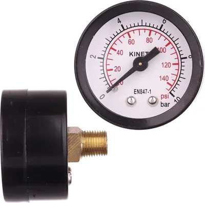 Zdjęcie produktu dla Mały manometr, manometr 0-10 bar z przyłączem tylnym 1/8"