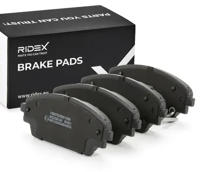 Produktbild von RIDEX 402B0887 Bremsbeläge Satz Vorne für MAZDA 3 Schrägheck (BM, BN) CX-3 (DK) CX-30 (DM) 3 Schrägheck (BP) 3 Limousine (BM, BN)