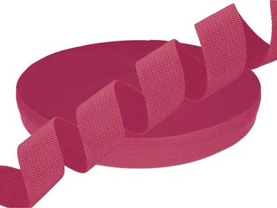 Gurtband Polyester 10m PES Trägerband Riemen Tragband 15mm breit pink