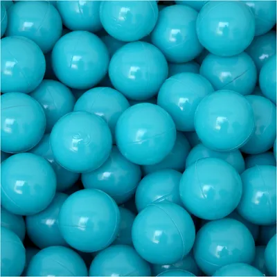 Produktbild von 50 Bälle für Bällebad 5,5cm Babybälle Plastikbälle Baby Spielbälle Türkis