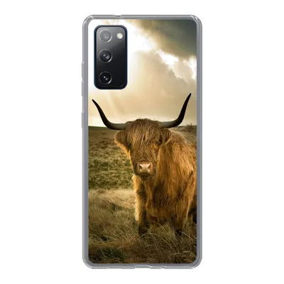Produktbild von MuchoWow® Handyhülle Schutzhülle Hülle für Samsung Galaxy S20 FE Schottischer Hochländer - Sonne - Tiere Silikon Softcase Handy Hülle - Abdeckung