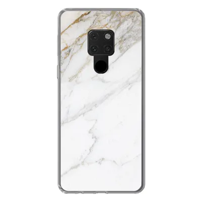 Produktbild von MuchoWow® Handyhülle Schutzhülle Hülle für Huawei P40 Lite Marmor - Stein - Weiß - Gold - Marmoroptik - Stein - Luxus Silikon Softcase Handy Hülle - Handy