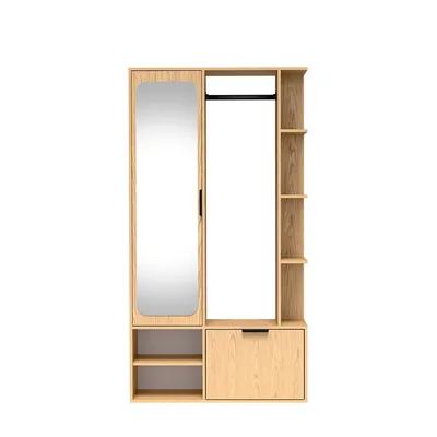 Produktbild von NIVALA-Garderobe für den Flur mit Spiegel und Schuhschrank