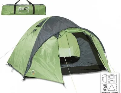 Produktbild von Happy People Iglu-Doppeldachzelt für 3 Personen 60 x 210 x 180 x 130 cm