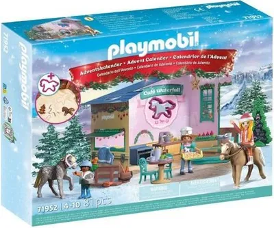 Image de Calendrier de l'Avent PLAYMOBIL Pâtisserie de Noël 71952, Horses of Waterfall, 81 Pièces, Dès 4 Ans