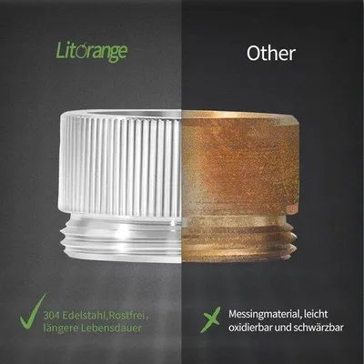 Productafbeelding van Verwarmingsventiel Adapter Set - 2 Stuks 304 Roestvrij Stalen Thermostaatkop voor Radiatoren - RA naar M30 x 1,5