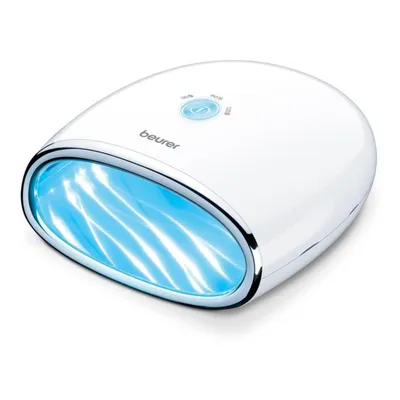 Immagine prodotto di Beurer MP 48 Asciugatore Unghie per modellazione e indurimento Gel LED/UV, Funzione timer con 3 diverse impostazioni: 30, 60 e 120 sec, 18 potenti LED, fondo riflettente e design compatto, 24 W