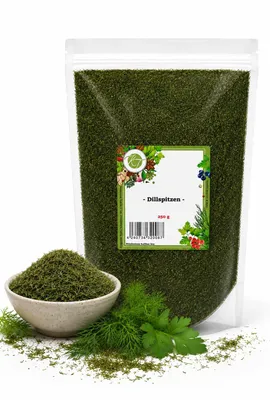 Produktbild von KT 250 g Dillspitzen - Dill geschnitten & getrocknet - 1A Qualität