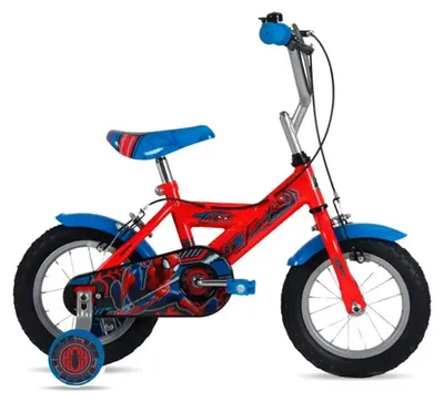 Immagine prodotto di Bicicletta Spider-Man con cuscinetti a sfera per bambini da 12 pollici – Bicicletta con rotelle