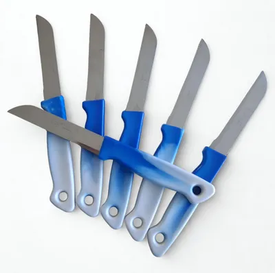 Produktbild von 2 x 6er Pack Obstmesser in verschiedenen Farben erhältlich Gemüsemesser Küchenmesser Messermann