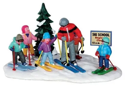 Productafbeelding van Kerstfiguur Ski school LEMAX