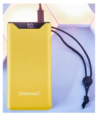 Produktbild von Intenso 7332039, 10000 mAh, Lithium Polymer (LiPo), Power Delivery, Quick Charge 3.0, 3,7 V, 20 W, Gelb