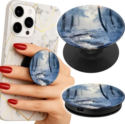 Immagine prodotto di Dito Popsocket Phone Holder/Stand Foresta in inverno Bellissimi paesaggi