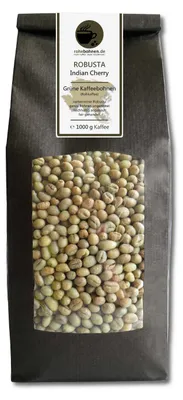 Produktbild von Rohkaffee Robusta Indian Cherry 1000g