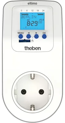 Produktbild von Theben Digitale Zeitschaltuhr eltimo 020 Astro top3 mit Wochen und Astroprogramm Automatische Sommerzeitfunktion auf Dau