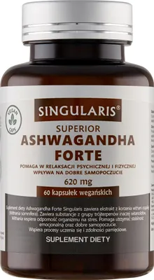 Produktbild von SINGULARIS Ashwagandha Forte 620 mg STRESS 60 Kapseln