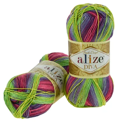 ALIZE DIVA BATIK Farbverlauf Häkelgarn Wolle Stricken Häkeln, 3241