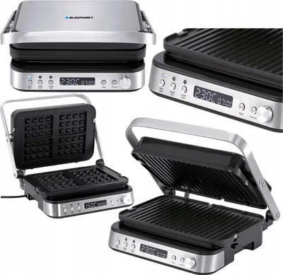 Produktbild von Blaupunkt Elektrischer Grill & Waffeleisen, 2000W, Antihaftbeschichtung