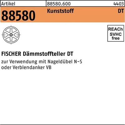 Zdjęcie produktu dla Fischer 80958, Podkładka błotnika, 250 szt., Pudełko