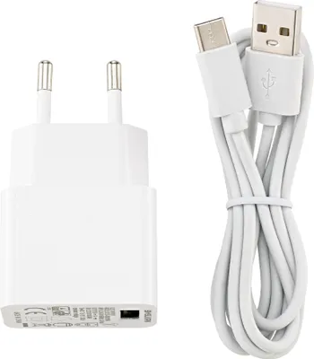 Immagine prodotto di SIGOR Cavo di ricarica USB-C 1,2 m con adattatore di rete bianco