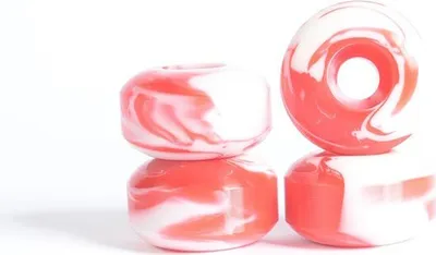 Produktbild von Yocaher Qball Swirl Skateboard-räder Orange 52 x 30 mm Orange 52 x 30 mm