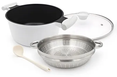 Produktbild von 6-Liter-Dampfkochtopf mit Deckel und Antihaftbeschichtung