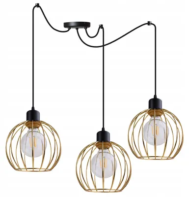 Produktbild von Deckenleuchte Kronleuchter Golden Spider Loft