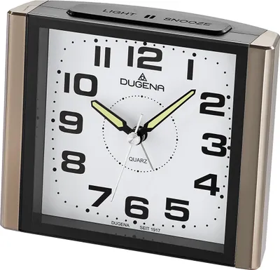 Produktbild von DUGENA 4460595 Wecker Alarm Analog schwarz metallic