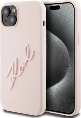 Immagine prodotto di Custodia Karl Lagerfeld per iPhone 15 Plus e iPhone 14 Plus - Logo Karl - Rosa