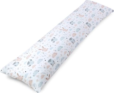 Bočný vankúš na spanie s bavlneným poťahom 40 x 145 cm - pohodlný vankúš na spanie na telo vankúš na spanie na boku sovy