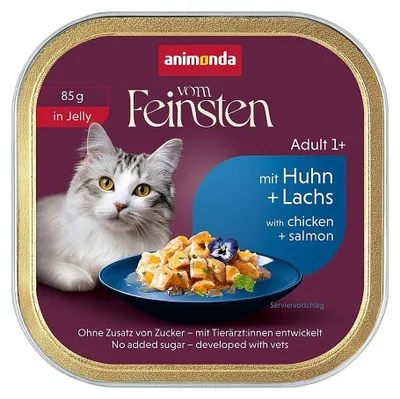 Productafbeelding van ANIMONDA VF Volwassen kattenvoer in gel, met kip en zalm, 85g
