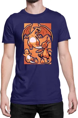 Immagine prodotto di Maglietta da uomo Japan Manga Anime Comics Pokemon 020, Man 3XL , Bleu foncé