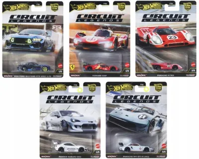 Produktbild von HOT WHEELS PREMIUM Circuit Legends – Komplettes Set mit 5 Autos – Car Culture