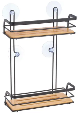 Produktbild von MSV 142664, Schwarz, Braun, Stahl, Holz, Matte, Saugnapf