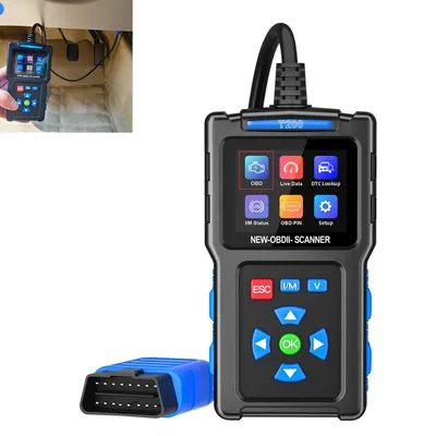 Produktbild von OBD2 Diagnosegerät, OBDII/EOBD Diagnose, Auslesegerät Auto - Fehlerbehebung, DE Sprache, Diagnosegerät für Autos, Motor Fehlercodeleser