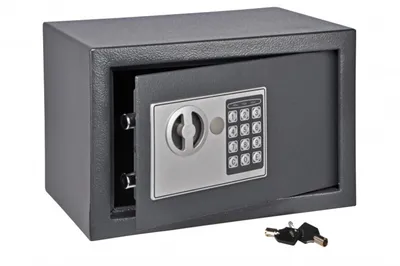 Produktbild von HI Tresor mit Elektroschloss Dunkelgrau 31×20×20 cm