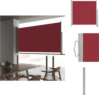 Produktbild von vidaXL Ausziehbare Seitenmarkise 160x300 cm Rot -  Sonnenschirme & Sonnenschutze
