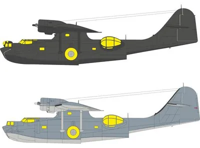 Immagine prodotto di EDUARD EDEX1182 Mascherina per verniciatura, scala 1/48, per il modello Consolidated PBY-5A