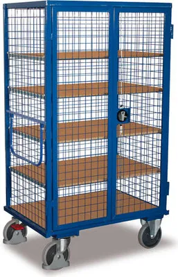 Produktbild von Kastenwagen - Drahtgitter - Drehgriff - Traglast 500 kg - Ladefläche 785 x 1.245 mm