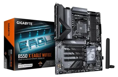 Produktbild von GIGABYTE B550 X EAGLE WIFI6E Mainboard, AMD, Sockel AM4, AMD Ryzen 5000 Series, AMD Ryzen 3000 Series, AMD Ryzen 4000 Series, Sockel AM4, DDR4-SDRAM, 128 GB