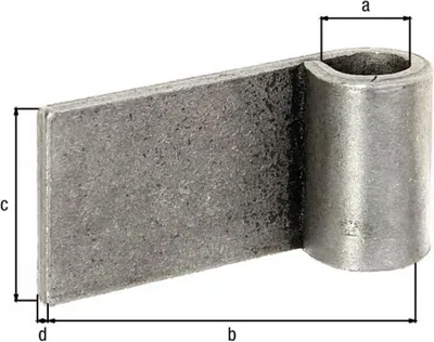 Produktbild von ALBERTS Anschweißband für Metallteile, zum Anschweißen, Ø16mm, Abstand Außenkante-Mitte Rolle 75mm