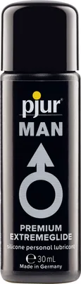 Produktbild von pjur MAN PREMIUM EXTREMEGLIDE - Hochkonzentriertes Gleitgel auf Silikonbasis für Männer - für extra lange Gleitfähigkeit (30ml)