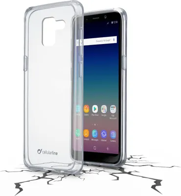 Produktbild von Cellularline Clear Duo - Galaxy J6 (2018), Cover, Samsung, Galaxy J6 (2018), 14,2 cm (5.6"), Transparent